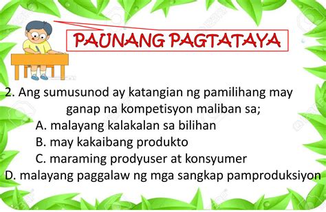 ano ang dalawang pangunahing estruktura ng pamilihan|Grade 9 Araling Panlipunan Modyul: Ang Pamilihan at Iba’t.